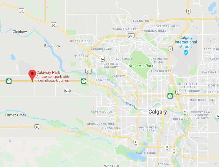 Calaway Park Calgary location